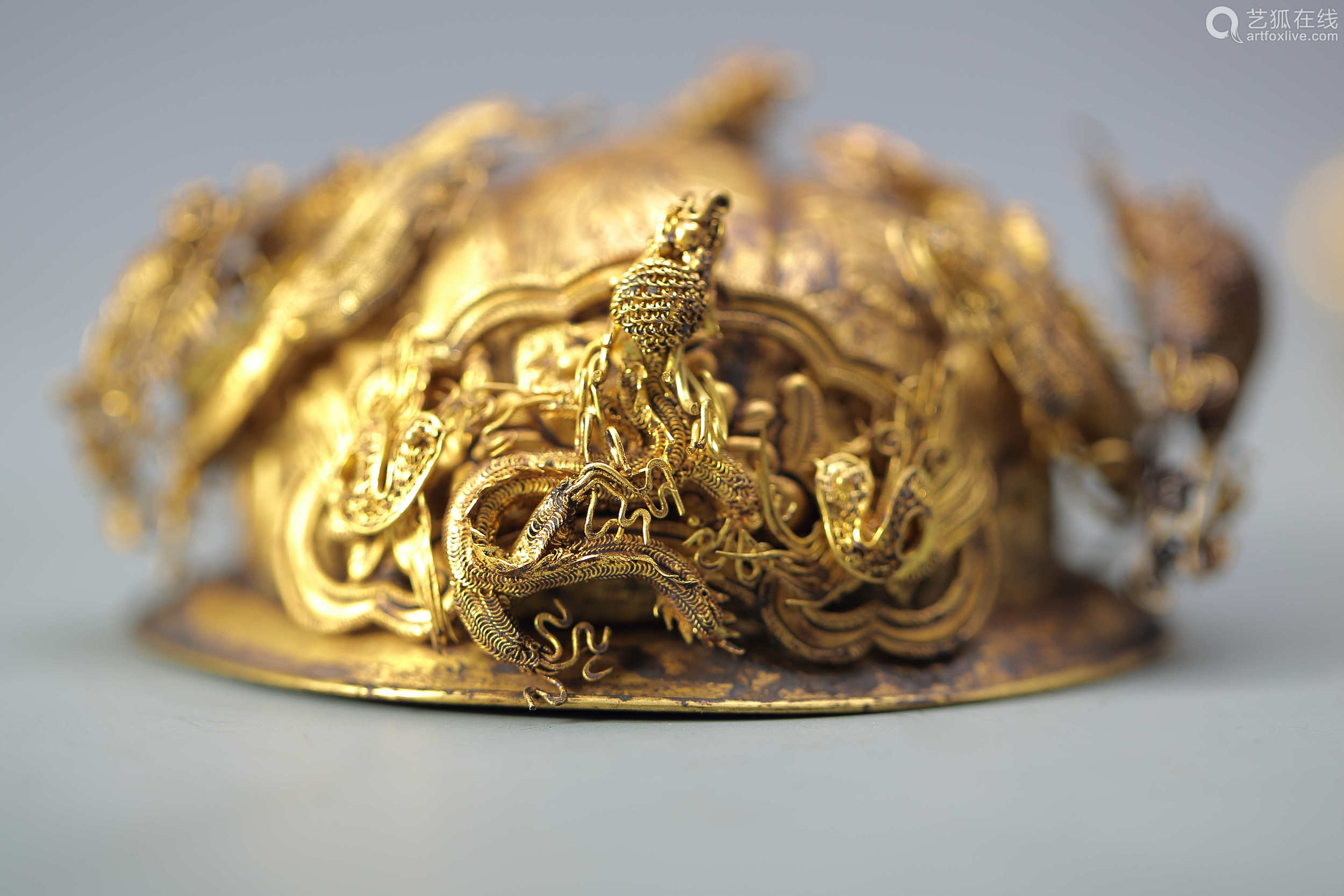 lot.077 清 纯金发冠