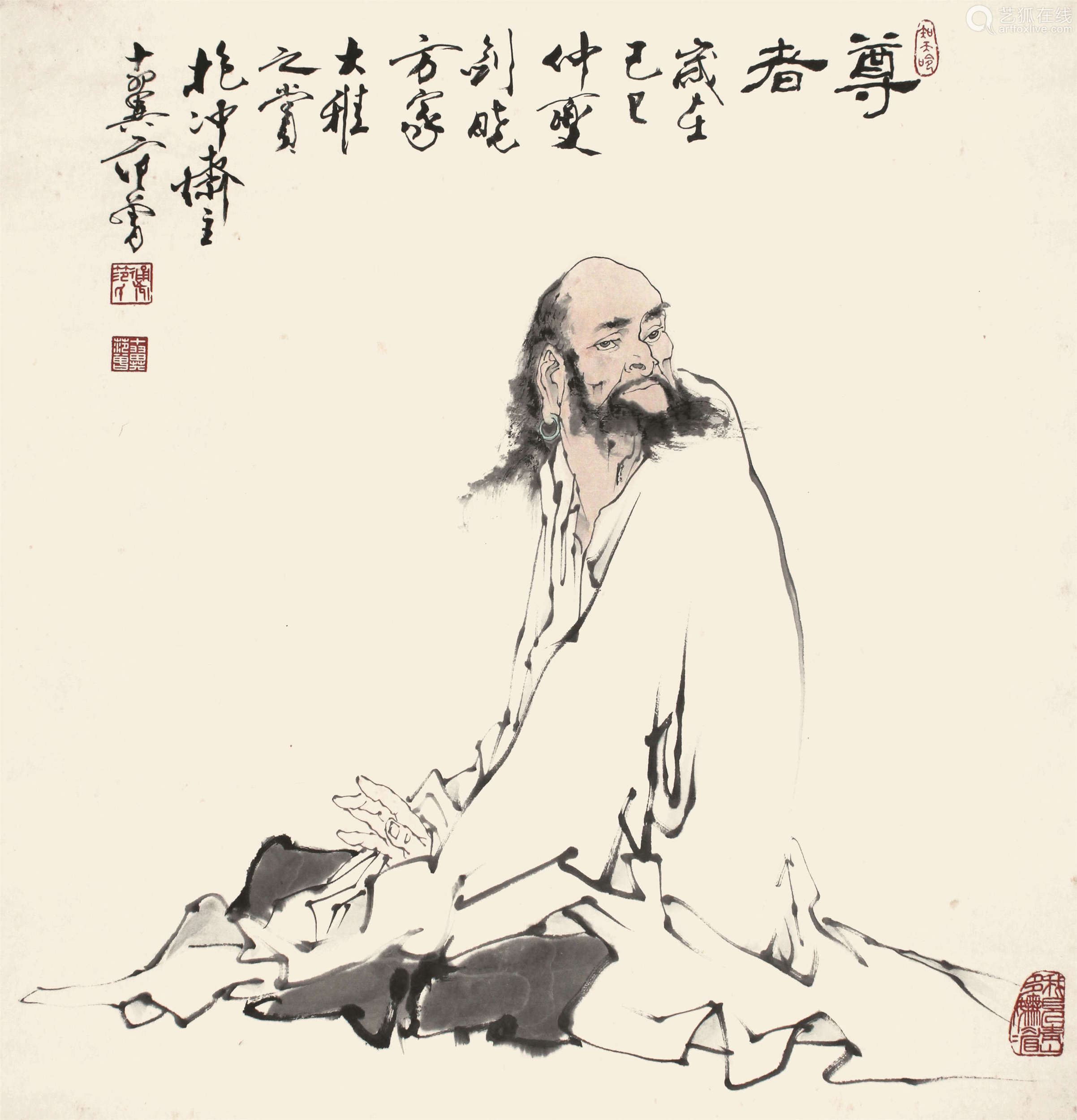 范曾 达摩 立轴 纸本